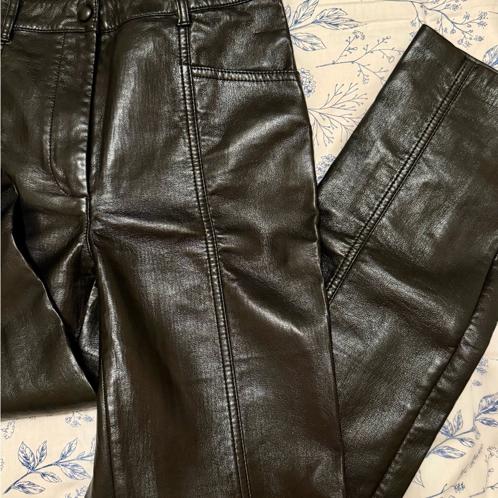 Aritzia Wilfred Rebel Leather Pants